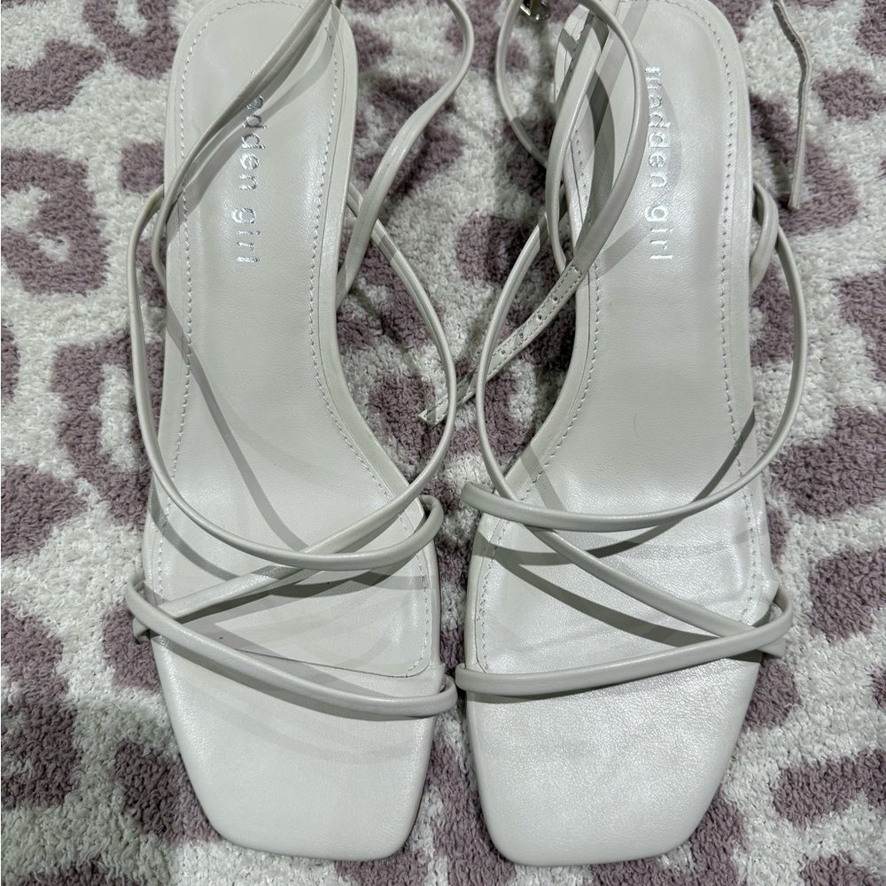 Madden Girl Women's White Strappy Sandals